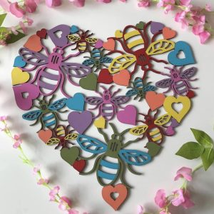 Bee Heart Wall Art