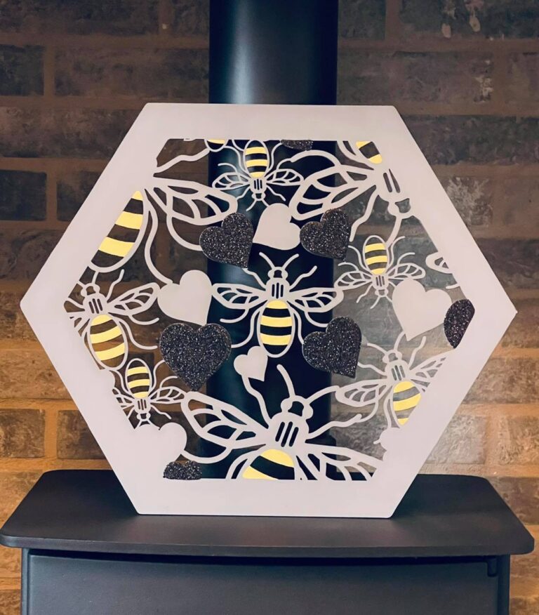 Bee Hexagon Wall Decor