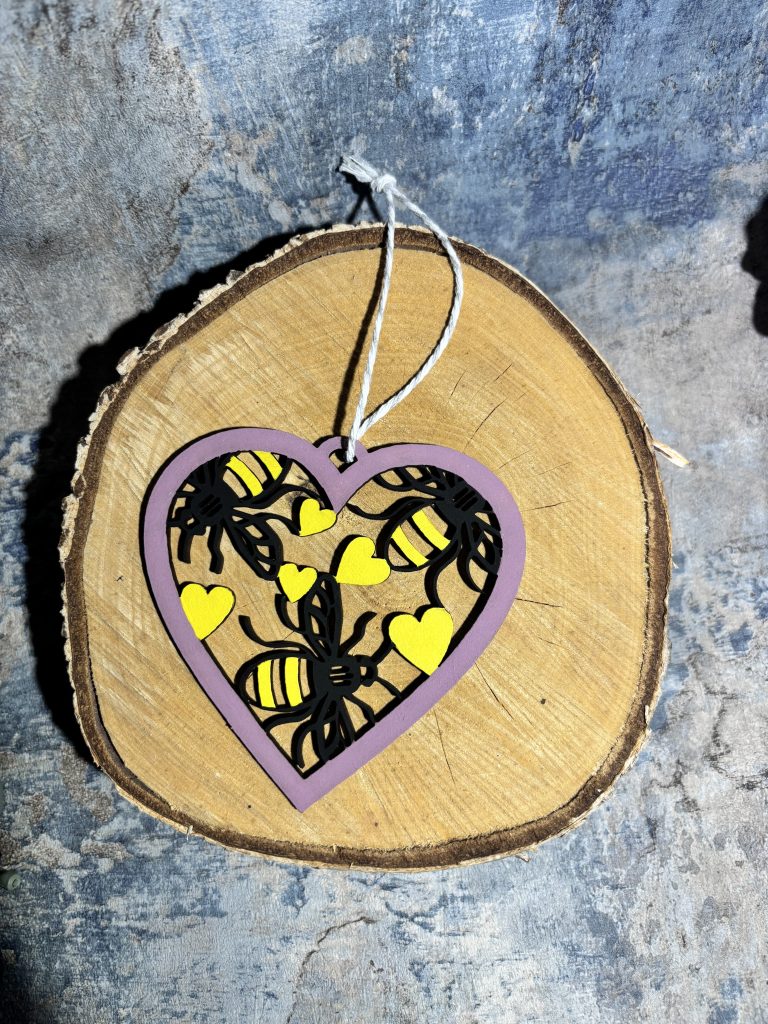 Bee Heart Bauble