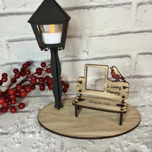 Lamp and Bench Scene