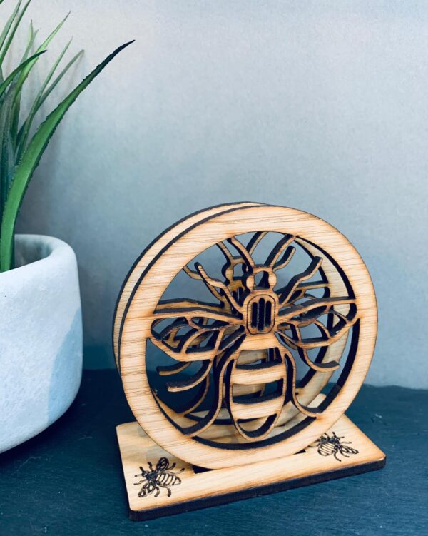 Bee Coaster Set Of 2 With Stand