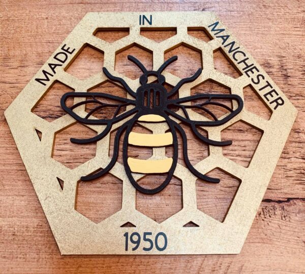 Made In Manchester Honeycomb with Bee