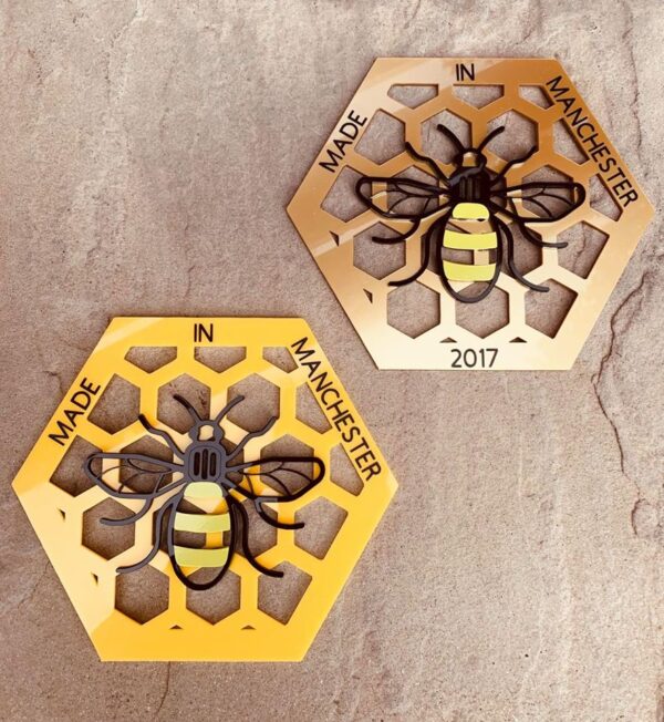 Made In Manchester Honeycomb with Bee