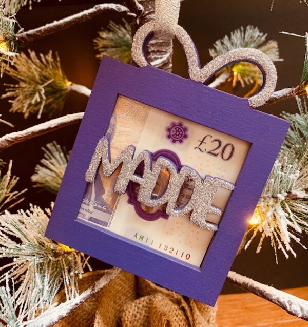 Personalised Money Gift Baubles