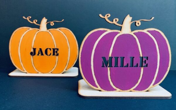 Personalised Pumpkin With Stand