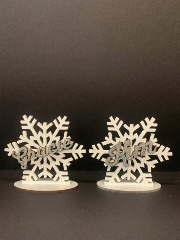 Snowflake Stand - Personalised