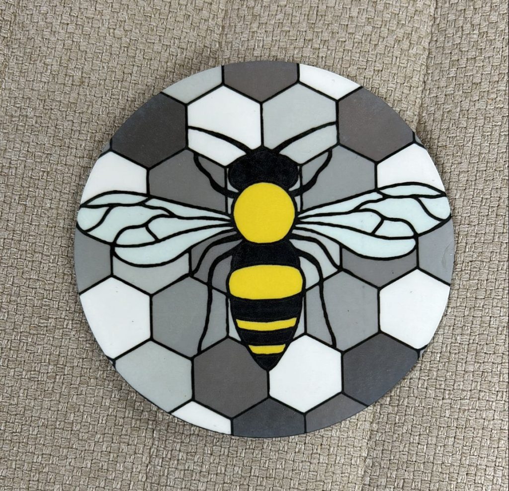Bee Roler Coster Acrylic Bee Coasters | Handmade Gift | From £10