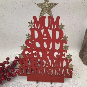 Names Christmas Tree
