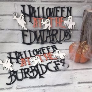 Personalised Halloween Ghost Plaque