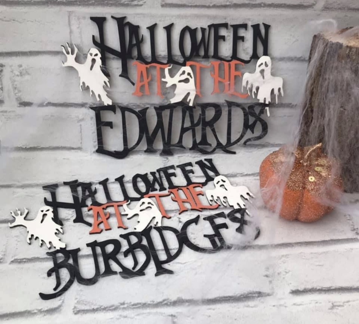 Personalised Halloween Ghost Plaque