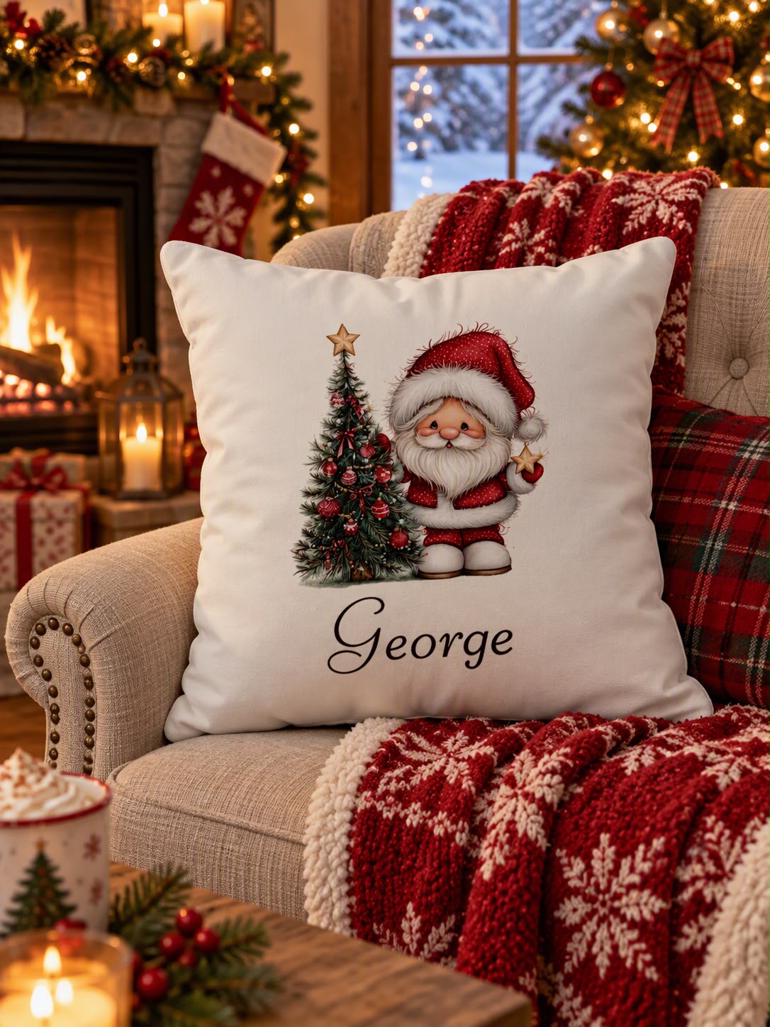 Personalised Christmas Cushion