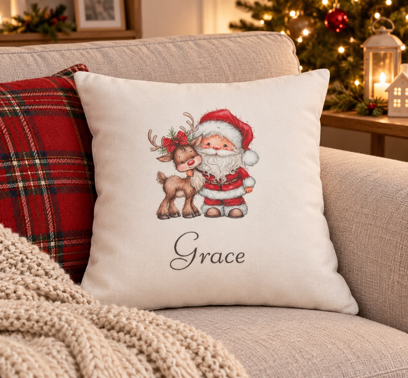 Personalised Christmas Cushion - Image 2
